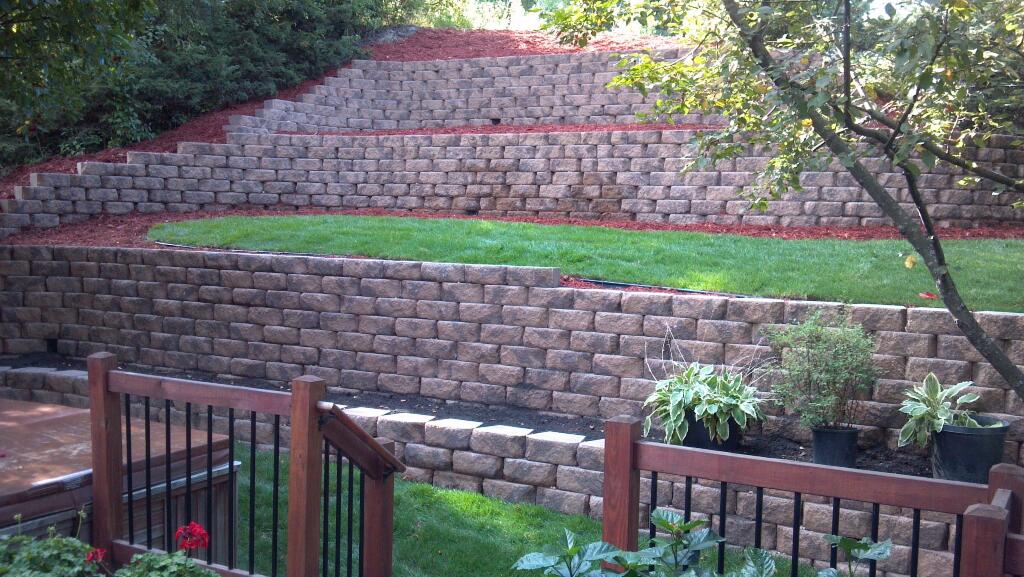 Total backyard renovation and retaining walls