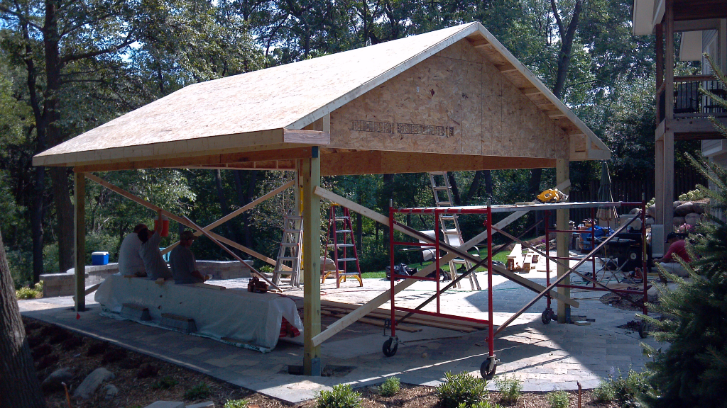 Cedar Arbor under construction