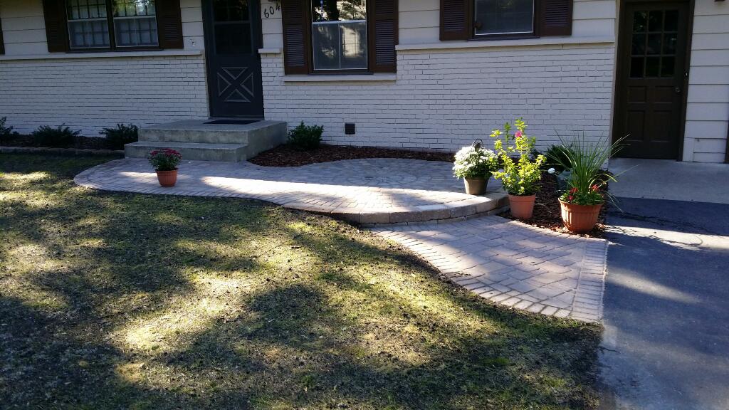 Front Yard Curb Appeal, Paver sidewalk and steps
