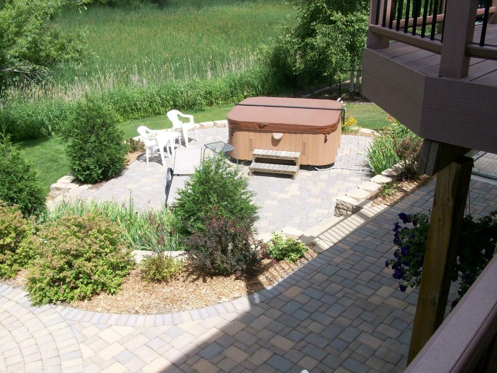 New Backyard, new retaining wall, new patio, pavers, plantings