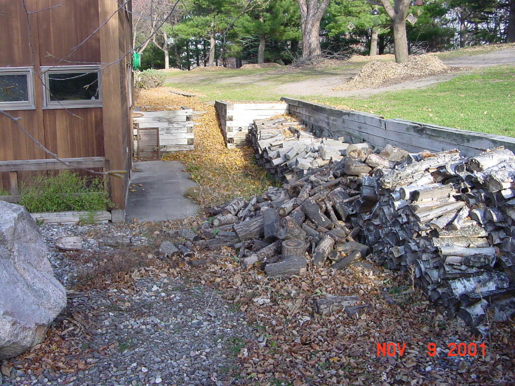 Before Picture - New steps and retaining wall